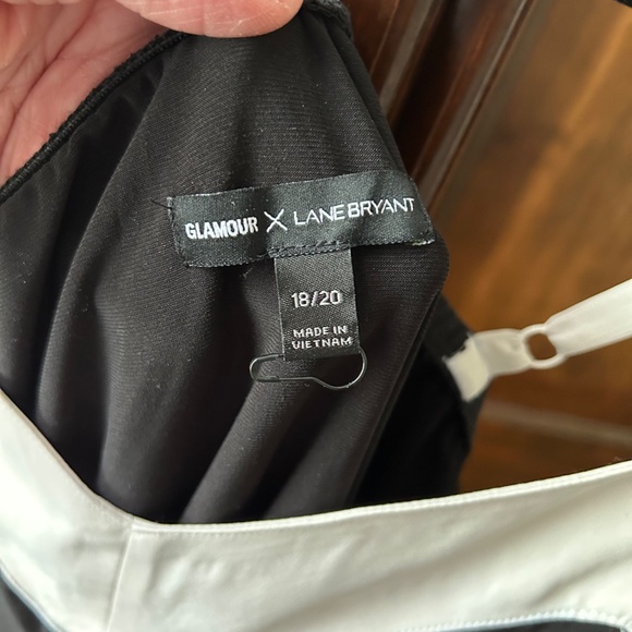 Glamour x Lane Bryant Tank, Black with White - Picture 3 of 5